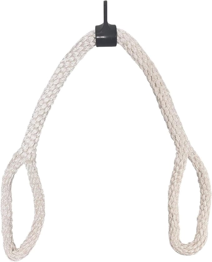 Triceps Opzetstuk - Kabelmachine Accessoire - Kracht Training - Geoptimaliseerd Bewegingsbereik - 100 cm Lengte - Zwart
