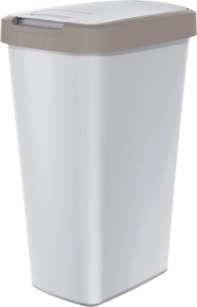 Keden - Afvalbak 45L - Prullenbak - essen met lichtbruin frame