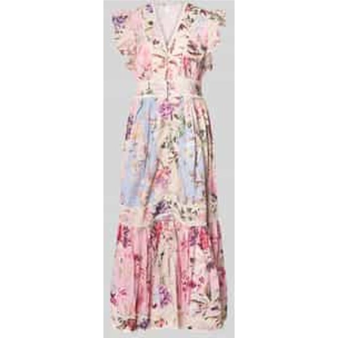 maxi-jurk met knoopsluiting model 'MESSA'