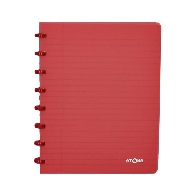 Schrift Atoma A5 blanco 144blz 90gr PP transparant assorti