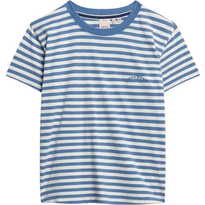 Superdry - Essential Logo Gestreept T-shirt Slanke Pasvorm - Dames - T-shirts