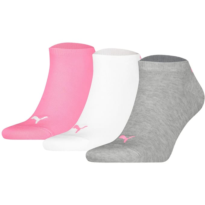 Unisex sneaker plain 3 pack – Pink Mel. – 35-38 (3 paar)