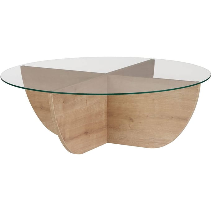 Asir - Salontafel - Sapphire Oak - 100% gehard glas