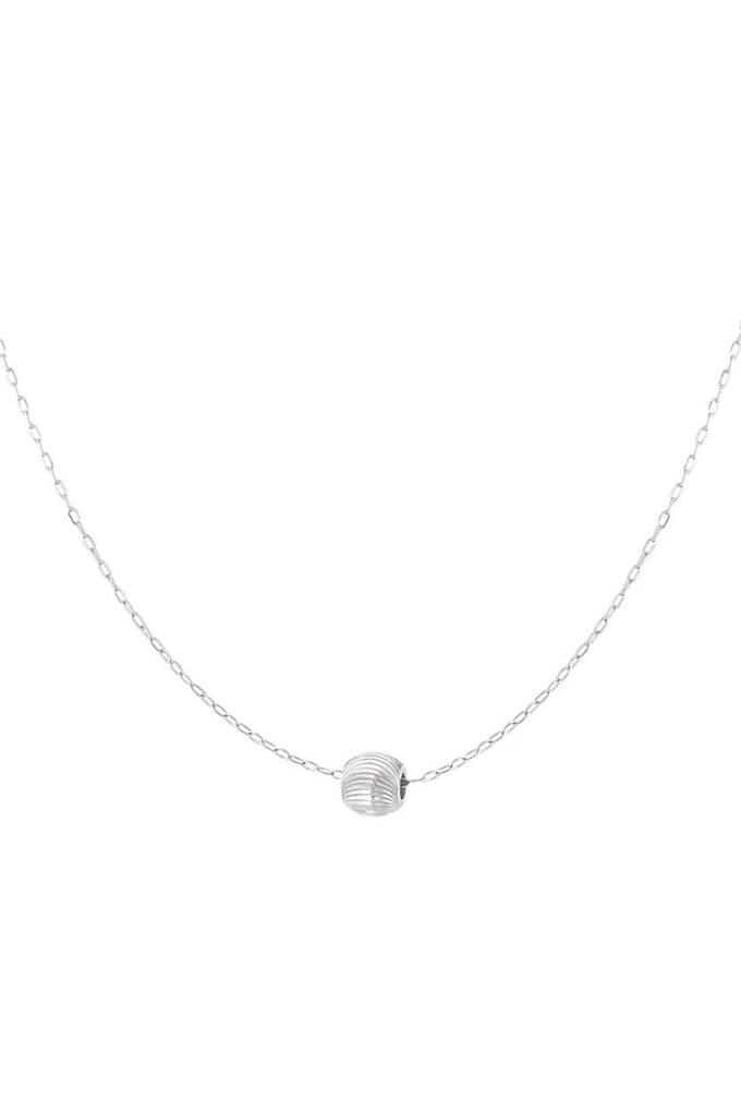 Ketting met bolbedel - RVS - Zilverkleurig