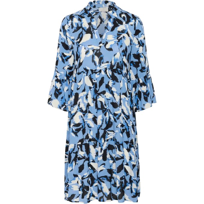 Jurk A-shape blue multi