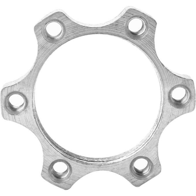 Roue Libre Vélo Moyeux Filetés Disque Rotor de Frein à Disque Adaptateur de Rotor 6 Trous Pièce (44mm) white