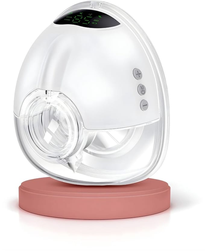 DnA® Borstkolf - Handsfree Borstkolf - Elektrische Borstkolf - Handkolf - Draadloze Borstkolf - Wit - 16cm x 14cm x 9cm