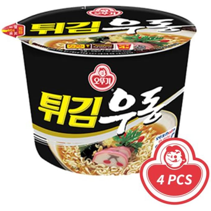Ottogi Gebakken/Tempura Udon Grote Beker 110g (2 opties) 4PCS