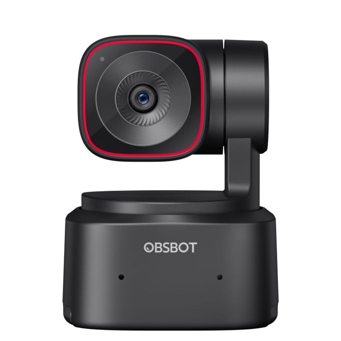 Obsbot Tiny 2 Lite PTZ 4K-webcam 3840 x 2160 Pixel Snelle autotracking via AI, Gebarenbesturing