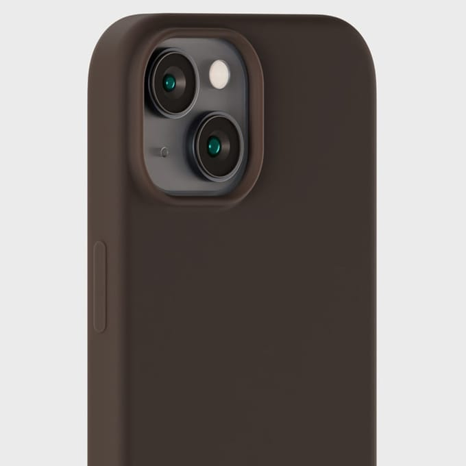 Holdit Silicone Case geschikt voor Apple iPhone 15 - Chocolate