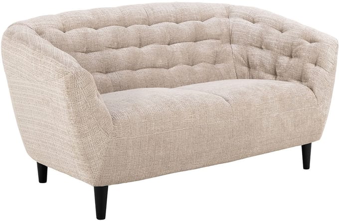 2-zits Bank Flora Beige Juto 150cm - Giga Living