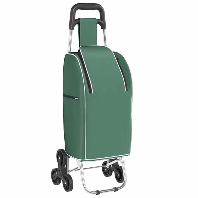vidaXL - Winkelwagen - Groen - 39,5 - x - 33 - x - 93 - cm - Oxford - stof
