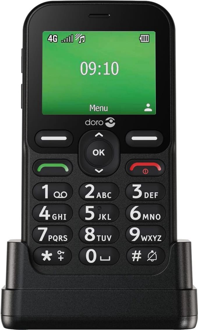 Doro Leva E10 6,1 cm (2.4") 118,9 g Zwart Seniorentelefoon