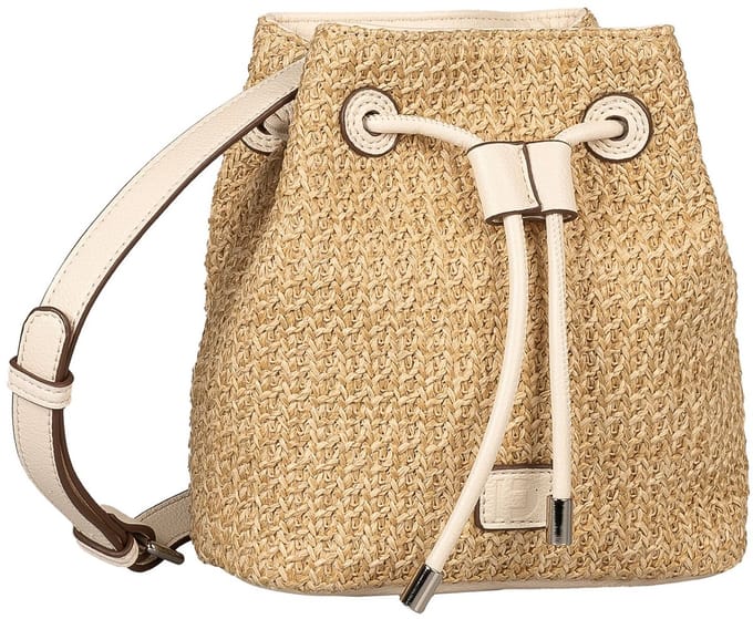 TOM TAILOR schoudertas Madelyn Cross Bag Mixed Cream White beige