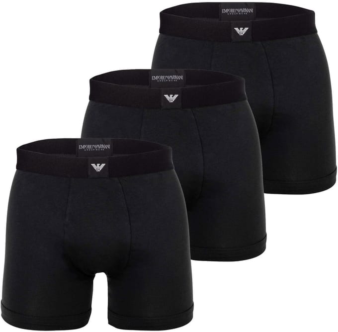 Emporio Armani Boxershorts ESSENTIAL LOGOLABEL Set van 3