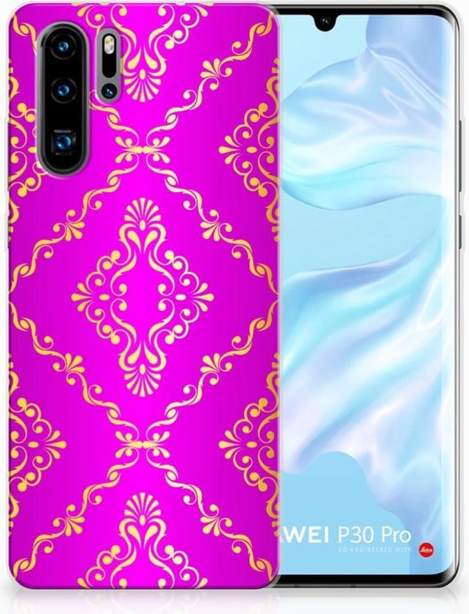 Siliconen Hoesje Huawei P30 Pro Barok Roze