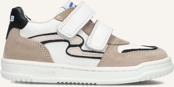 Develab 44439 Sneakers Jongens - Leren Sneaker - Wit - Maat 25