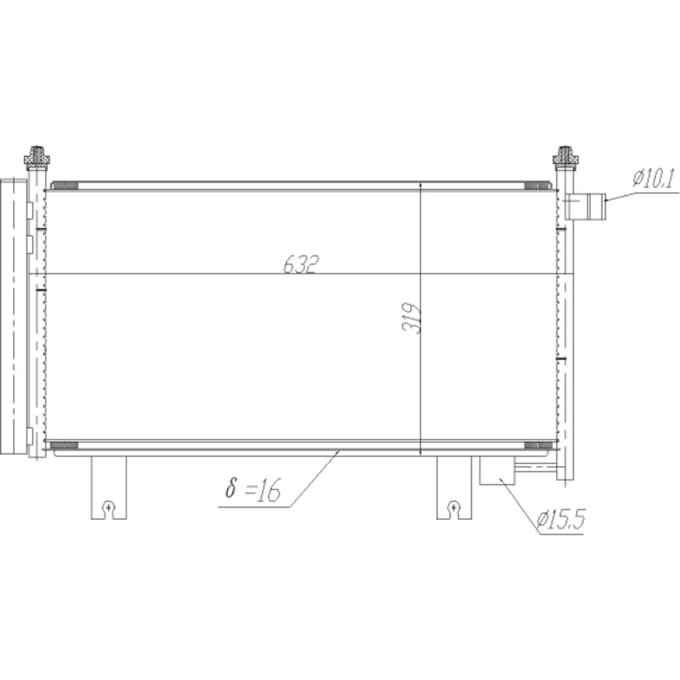 Condensor, airconditioning NRF 350473