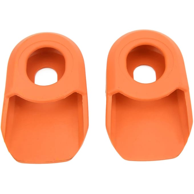 2PCS Protecteur de Manivelle de Vélo Silicone Housse de Protection pour Manivelle de Vélo Orange red