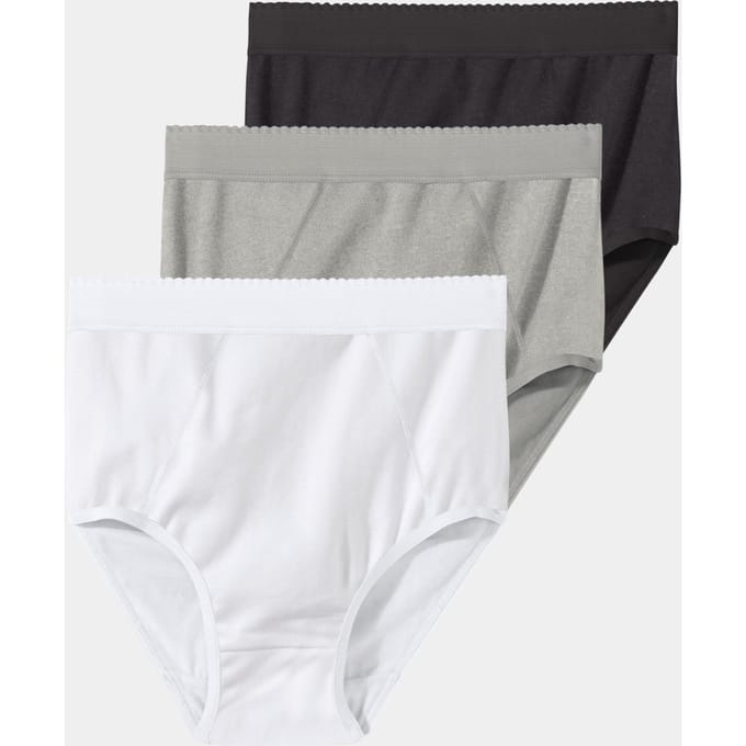 Corrigerende slip in een set van 7 - wit / grijs / zwart - Gr. 36 van Goldner Fashion