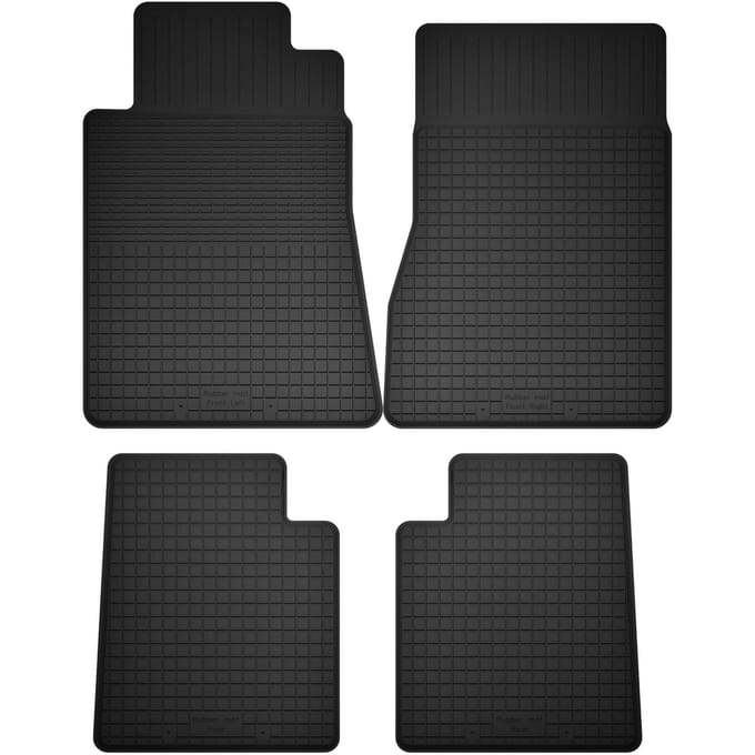 Wielganizator BasicProtect Serie - Rubberen Automatten - 4 Stuks - Compatibel met Porsche 924 Coupe (1976-1988)