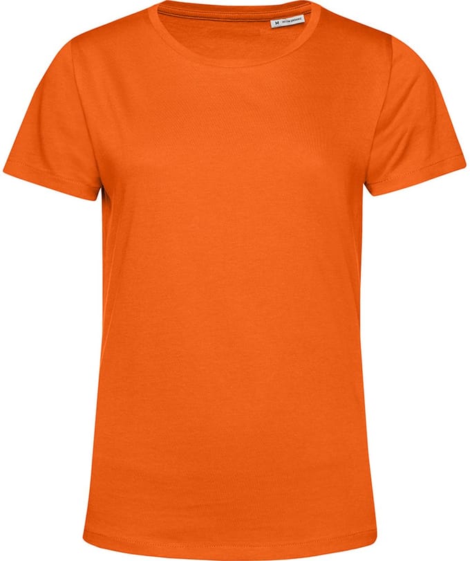 B&C Dames/dames E150 Organic T-Shirt met korte mouwen (Oranje)