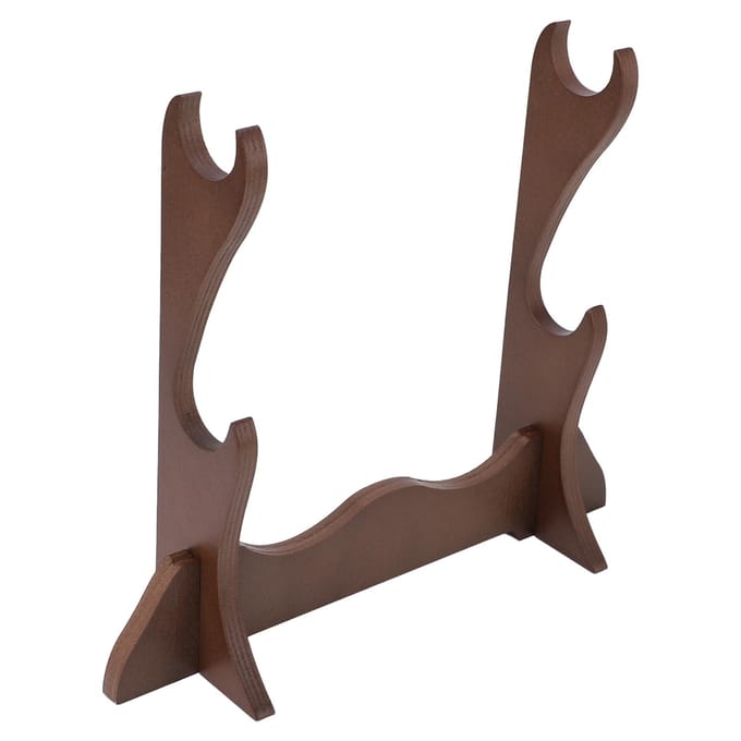 Support de bureau pour flûte Porte-présentoir Panneau stratifié 2 couches Rack de rangement pour flûte de bambou brown