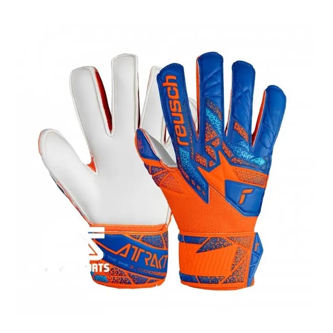 Reusch Attrakt Solid Finger Support Junior Keepershandschoenen Oranje 5 Kinderen