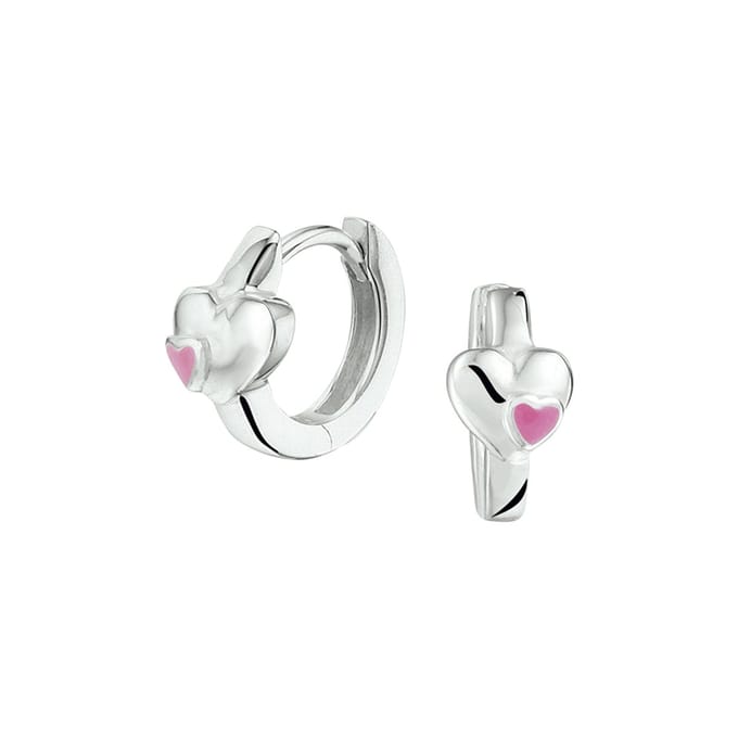 Yep! klapoorringen hart - 10.5 mm - Zilver