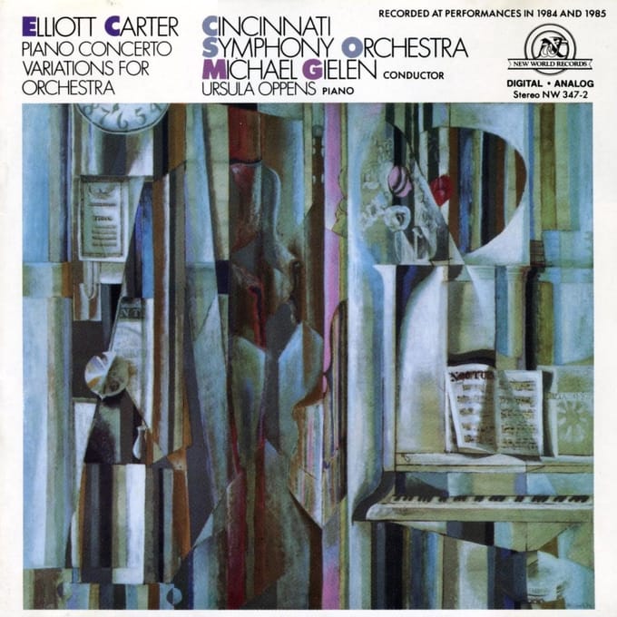 Cincinnati Symphony Orchestra, Michael Gielen, Ursula Oppens - Carter: Piano Concerto | Variations For Orchestra (CD)