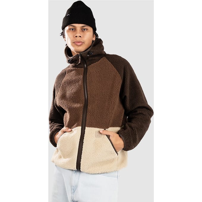 Iriedaily Quentin Fleece Jas bruin