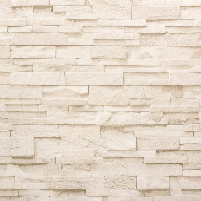 Steen behang beige creme 3d 02363-50