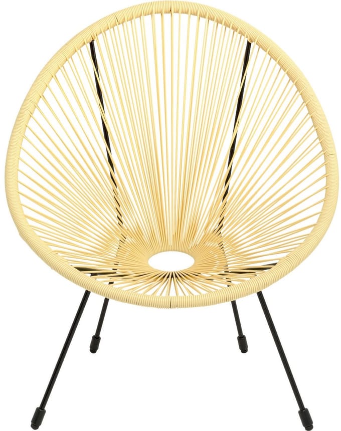 Tuinfauteuil Acapulco pastel geel Kare Design