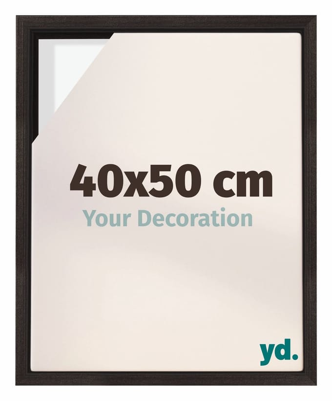 yd, Baklijst 40x50 cm Eiken Donker - Lijst voor Canvasdoek - MDF Lyon