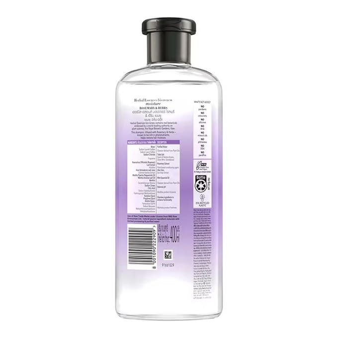 HERBAL ESSENCES Rozemarijn & Kruiden Shampoo 400 ml. 400 ml. gray