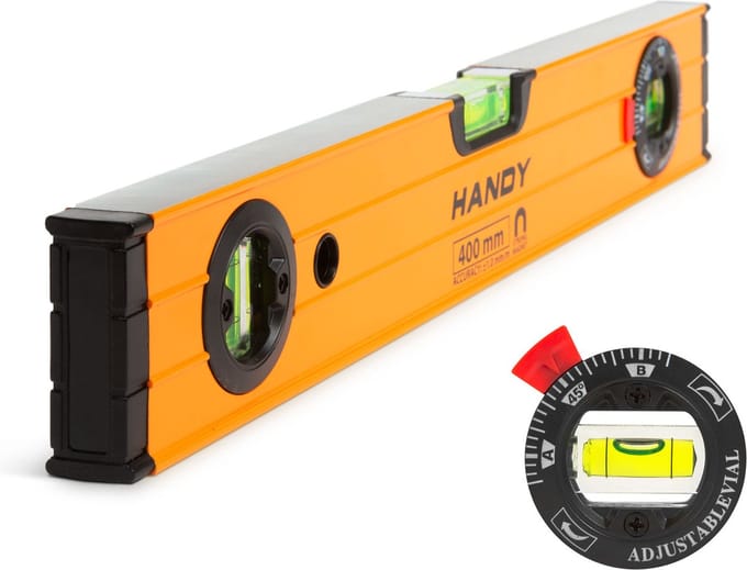 Handy - Magnetische Waterpas 40cm met 3 libellen - Professioneel - 40 cm