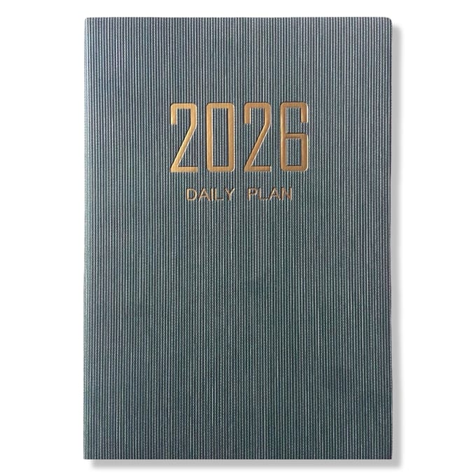 2026 Agenda - Weekagenda 7D/2P - A5 Softcover Groen - 15x21cm