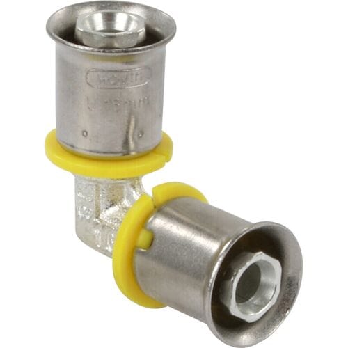 Wavin Tigris gas pers kniekoppeling 90deg 16mm