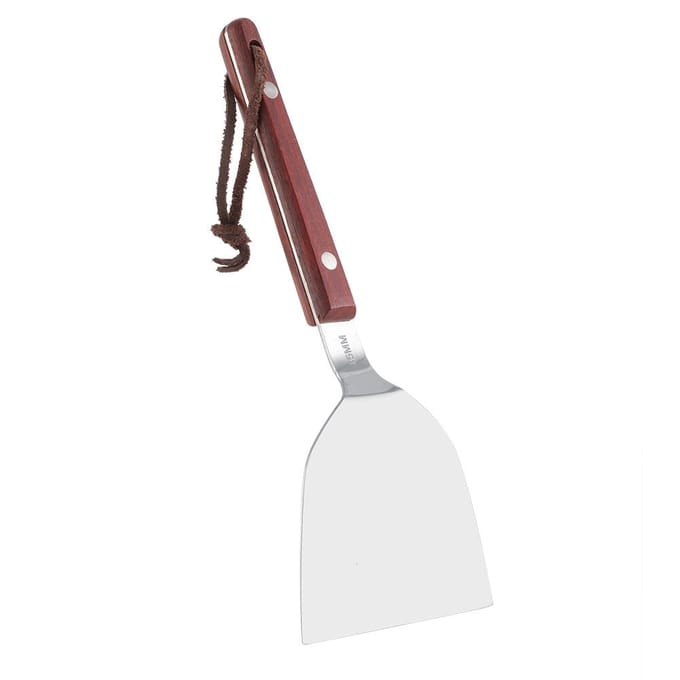 Pelle à crêpes en acier inoxydable, pelle à barbecue, poignée de cuisine, pelle de cuisine 85 brown