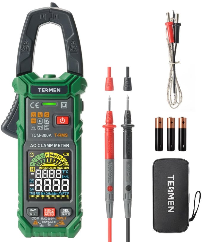 Digitale Tangmultimeter met 6000 Counts - Automatische en Handmatige Modus - AC/DC Spanningsmeter