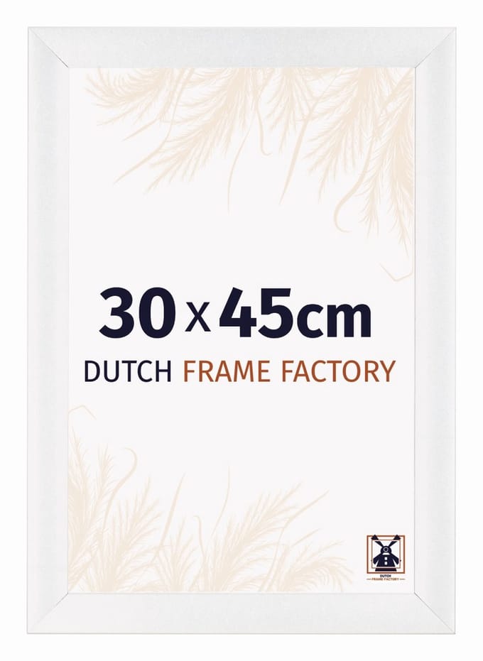 Fotolijst 30x45 cm - MDF - Wit Hoogglans - Praag