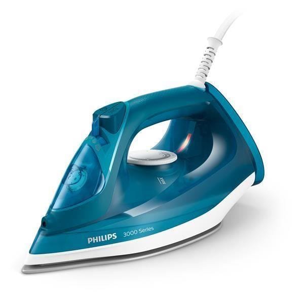 Fer à repasser - PHILIPS - DST3040/70 - A vapeur avec système anticalcaire intégré - 40gr/min vapeur continue - 2400W - Bleu bleu