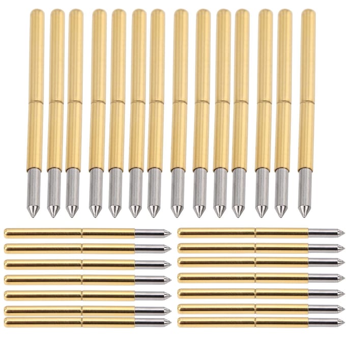 100 stuks P125?B Testprobe 2.0mm Veer Test Detectie Probe Pinnen Messing Pogo Pinnen white