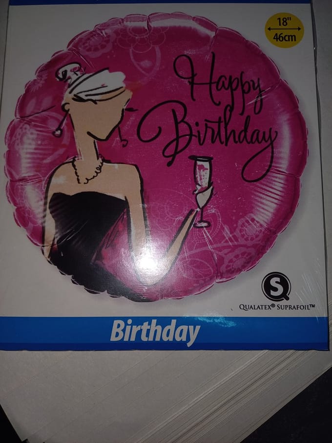18V RE HAPPY BIRTHDAY BLACK DRESS