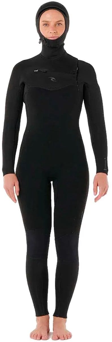 2026 Rip Curl Dames Dawn Patrol 5/4mm Met Capuchon Borst Ritssluiting