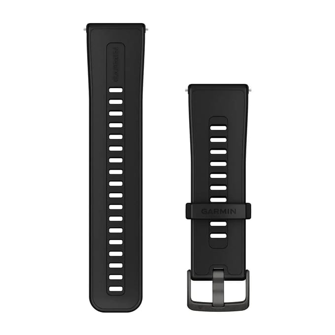 Garmin Quick Release 24 Mm Siliconen Bandje Zwart