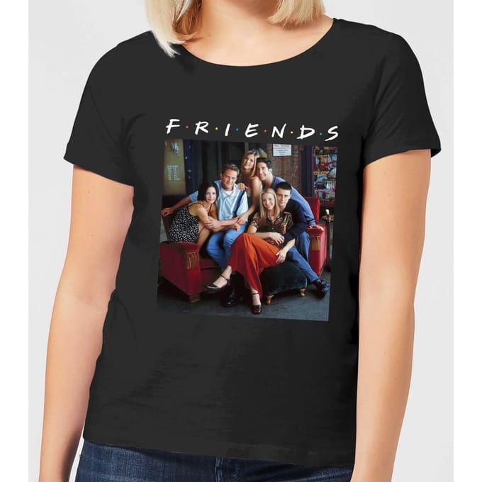 Friends Classic Character dames t-shirt - Zwart - S