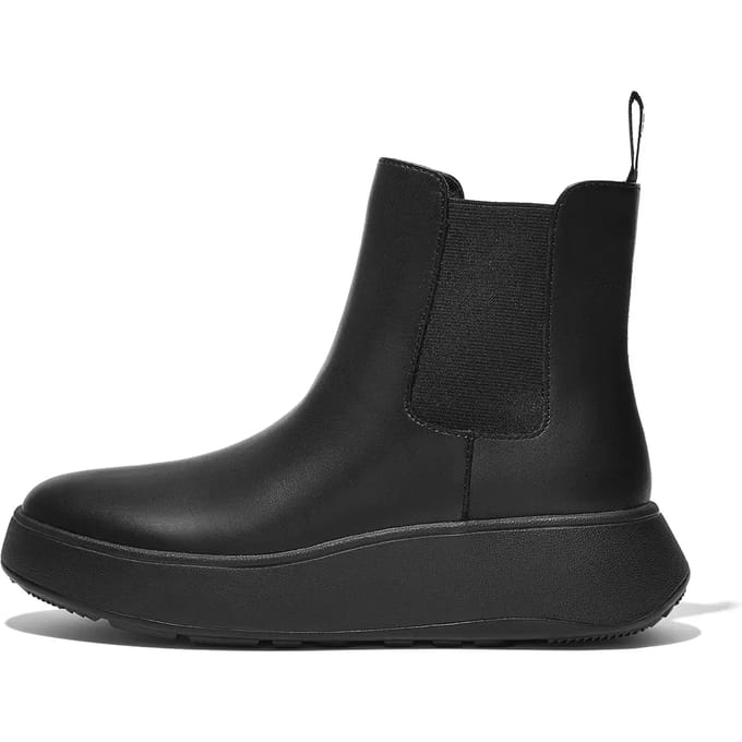FitFlop F-mode leather flatform chelsea boots
