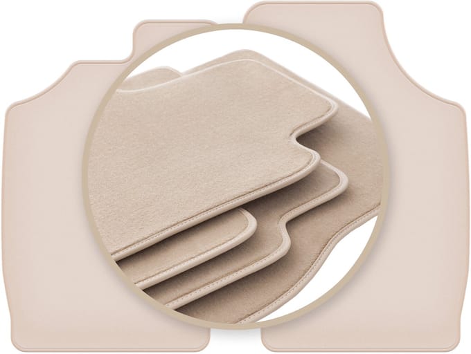 PREMIUM beige matten voor: Daihatsu Cuore V hatchback 1997-2003