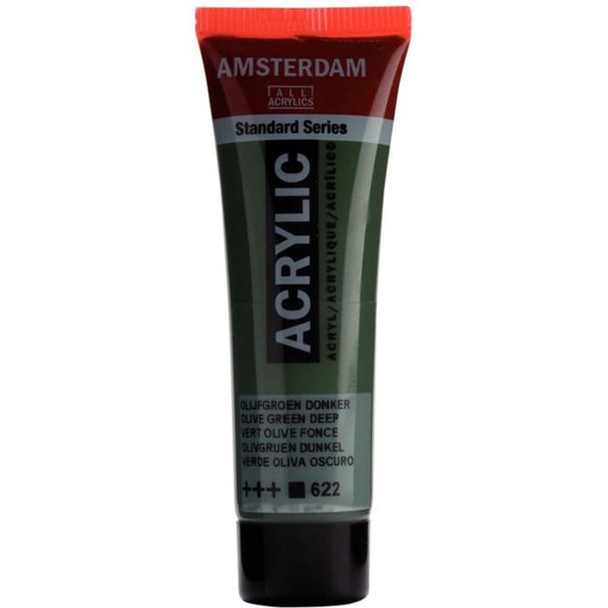 Acrylverf - Amsterdam - Standaard - 20 Ml - Donker Olijfgroen - Hoge lichtechtheid